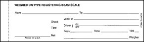 image of scale ticket 5A NCR